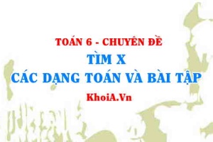 Tìm X lớp 6 các dạng toán và cách giải bài tập tìm X lớp 6